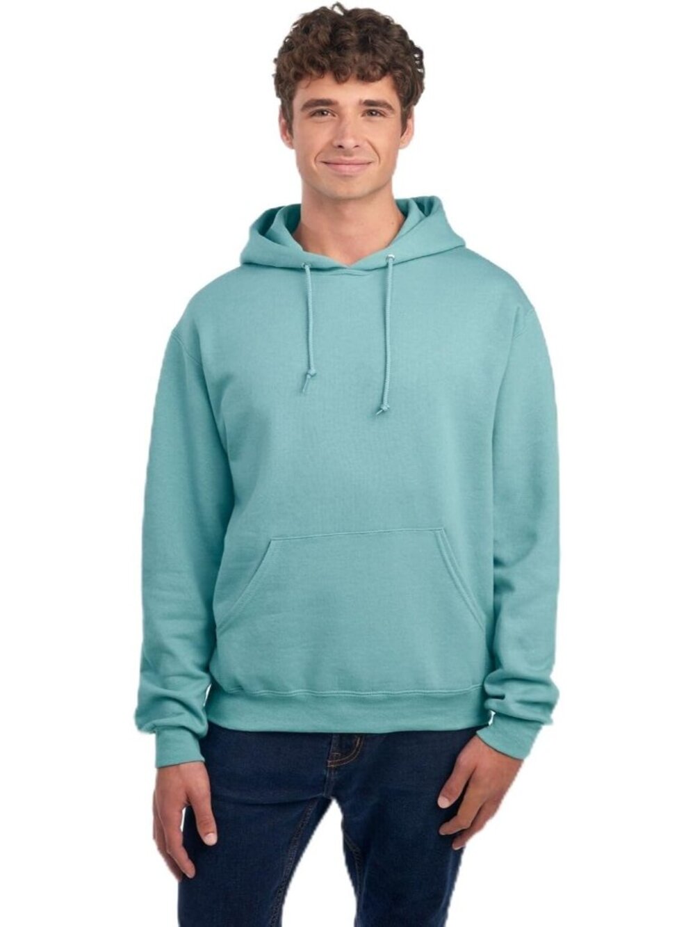 Jerzees Men's Sage Long Sleeve Nublend Pullover Sweatshirts Hoodies